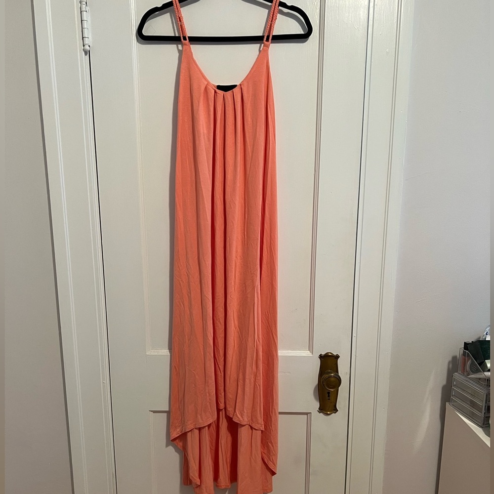 Orange High Low Dress